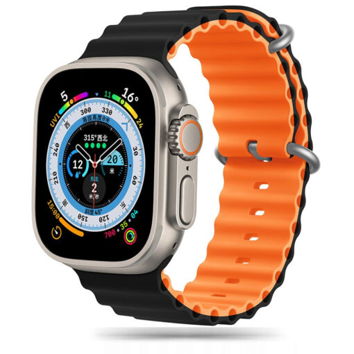 Apple Watch 42444549 mm rihm IconBand Pro silikoonist oran